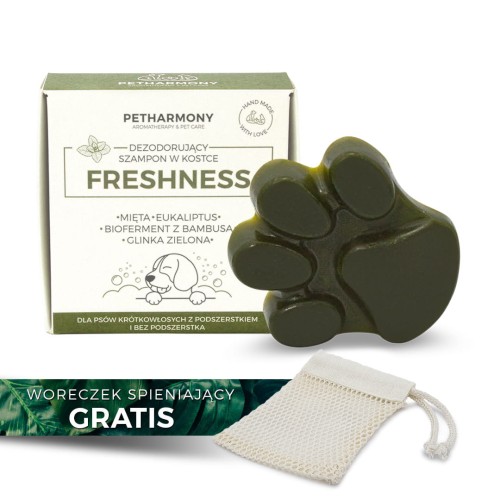 Dezodorujący szampon w kostce FRESHNESS